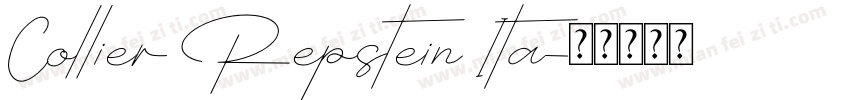 Collier Repstein Ita字体转换